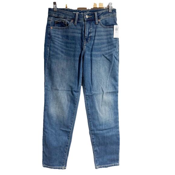 Old Navy Women High Waist Built-In Warm OG Straight Jeans Blue Size 2 - Picture 1 of 5